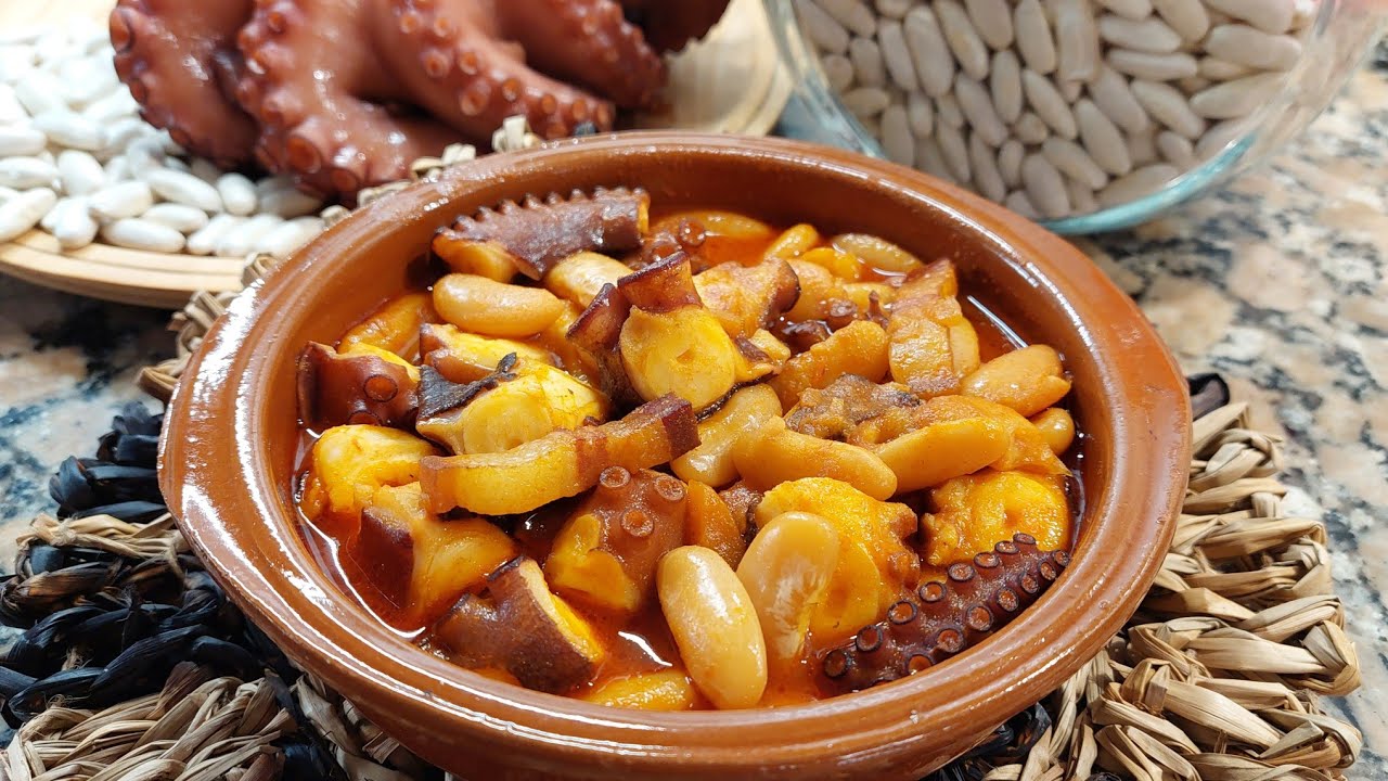 FABADA DE PULPO 🐙Con fabas de Lourenzá🫘 || {NUSKA}