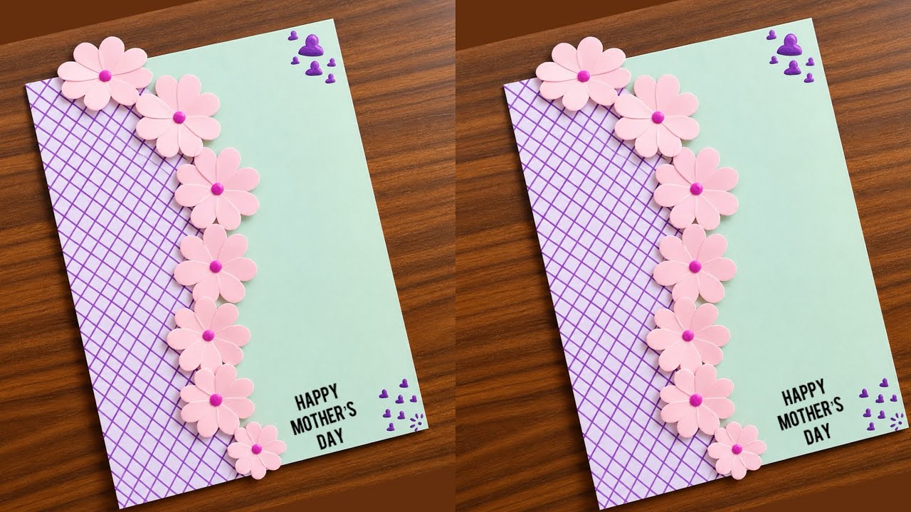 Diy happy mother’s day greeting card idea | Easy and beautiful mothers ...