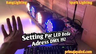 Setting Par LED Beda Adress DMX 192