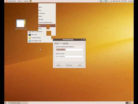How to set up and install synergy (2 computers, 1 mouse and keyboard)