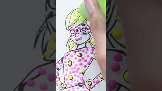 Wednesday Vs Ladybug Three Markers Challenge Magic Puffy Pens 