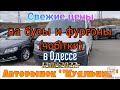 Свежие цены на бусы и фургоны (чобітки) в Одессе. Авторынок «Куяльник» (Яма)