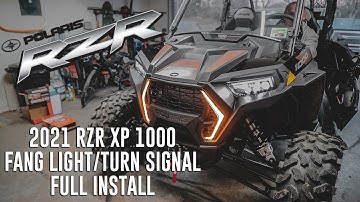 2021 RZR XP 1000 Fang Lights/Turn Signal Kit: Full Install