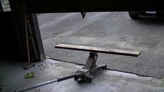 Replace lower panel on a Garage Door with Extension Springs