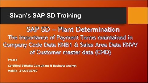 Plant Determination in ECC/S4HANA CMIR CMD MMD | Sivan