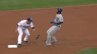 LAD@SD: Kennedy, Grandal combine for double play