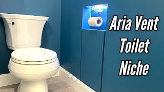 Aria Vent Toilet Niche. LED Integration