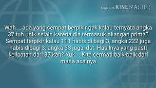 10  Keunikan Angka 8 dan 37