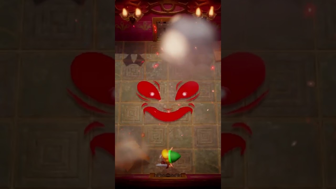The Legend of Zelda Link's awakening speedrunning fast demon-face