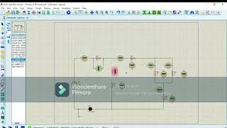 How to measure current and voltage in Series-Parallel circuit using Proteus
