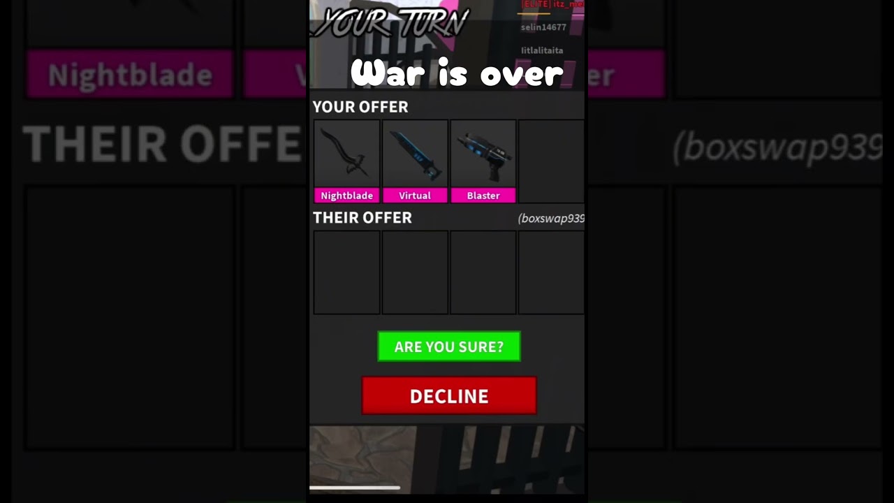 War is over I think - YouTube