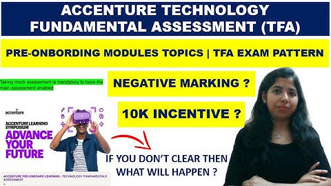 Accenture TFA Exam Pattern | Pre Onboarding Modules | Mock Test & Hands-On Details