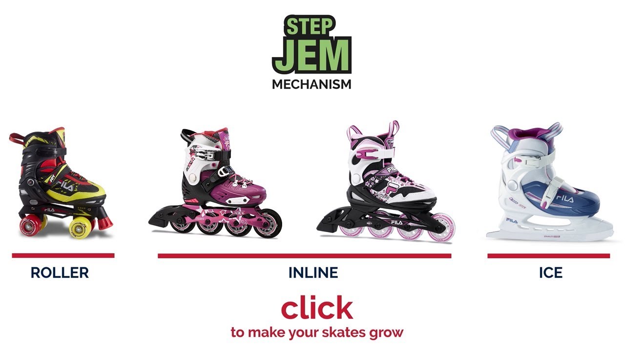 Fila Skates Step JEM - Sistem de extindere a rolelor si patinelor