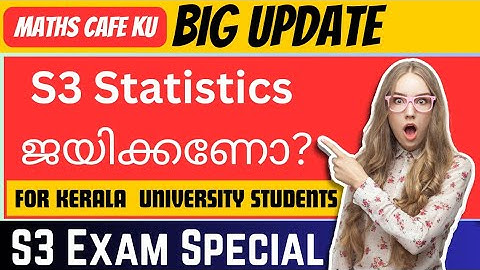 S3 Statistics Important Topics2|Keralauniversity