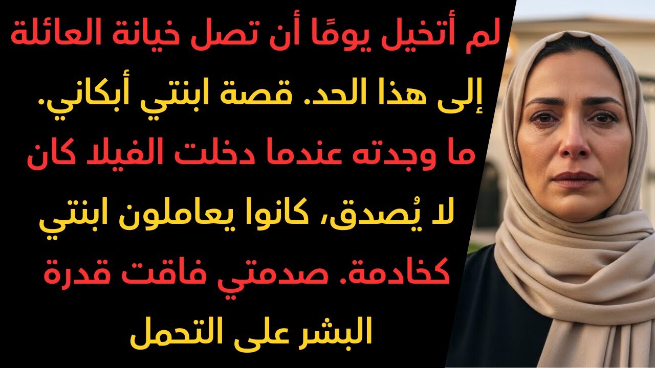 بعد 12 سنة من الغربة، عدت لأجد ابنتي تعيش كخادمة في منزلها