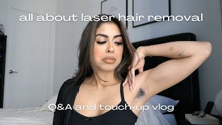 here’s the tea on full body laser hair removal.. | q&a and touch-up vlog