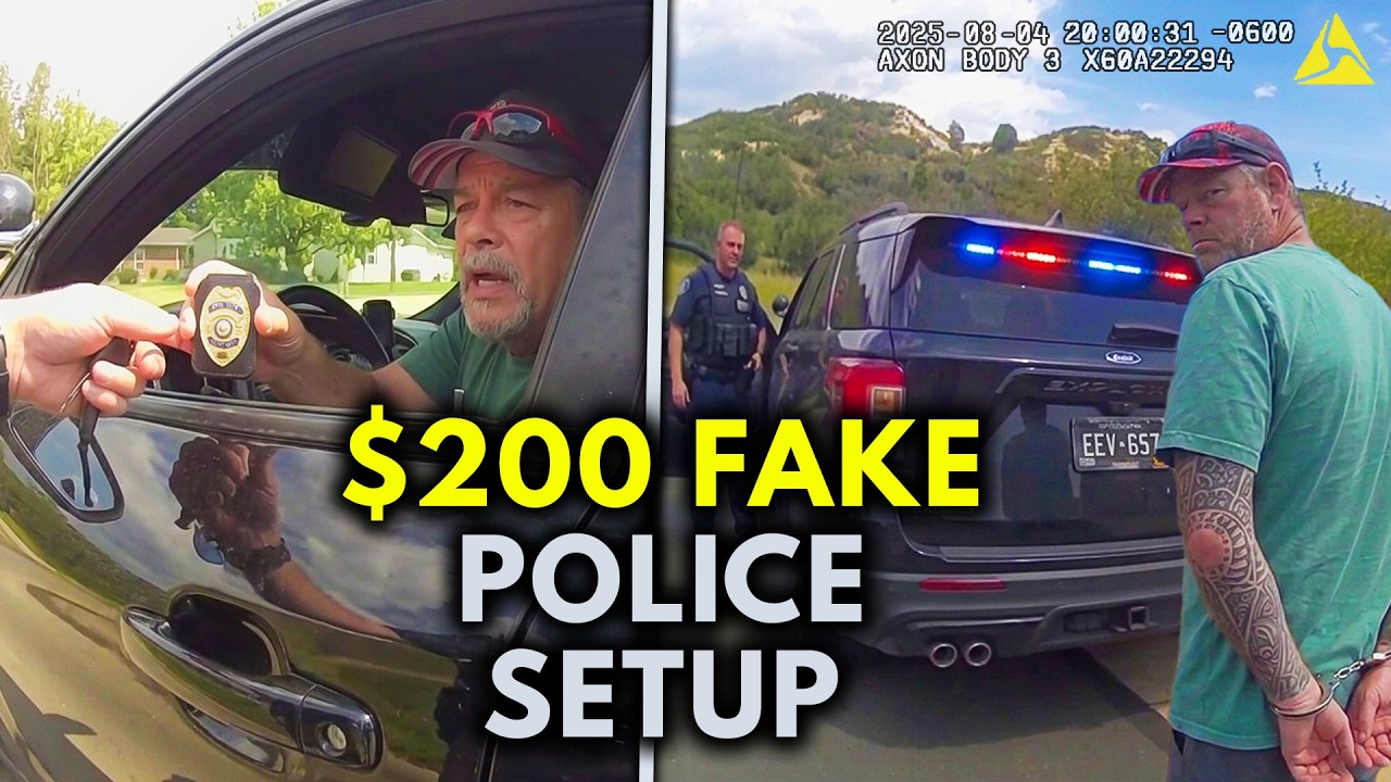 Fake Cop Meets Real Officer — Caught With $200 Amazon Police Setup ...