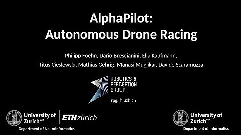 AlphaPilot: Autonomous Drone Racing (RSS 2020 Video Pitch)