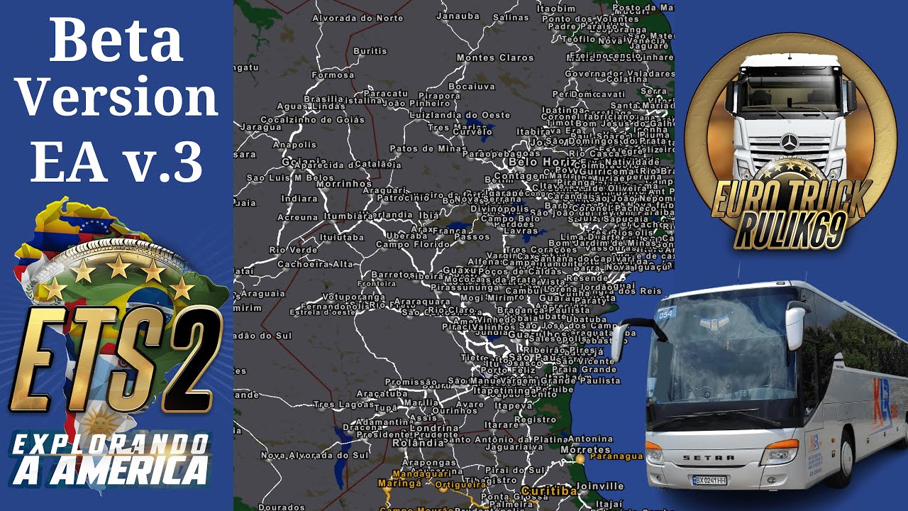 Beta Version EA v.3 для Euro Truck Simulator 2 (v1.49.x.) - YouTube