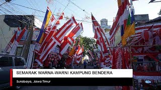 Semarak Warna-warni Kampung Bendera