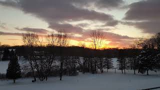Winter Sunset Timelapse. January 28, 2026