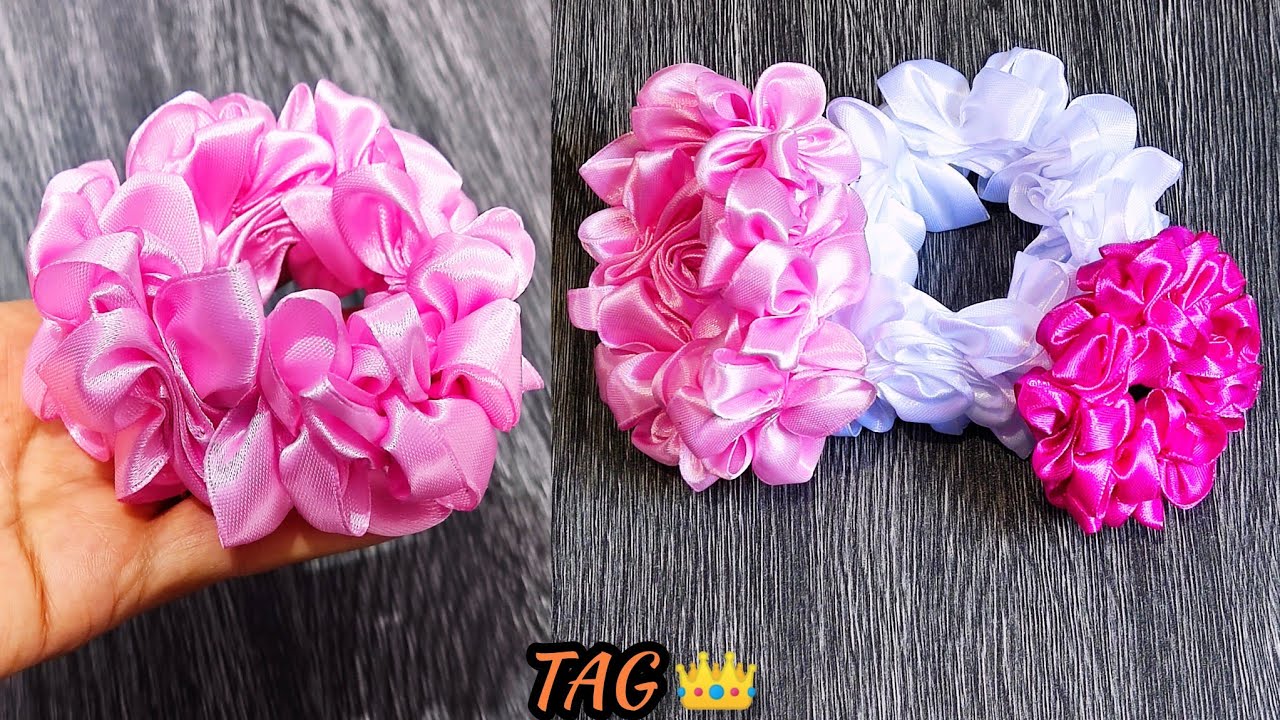 أسهل توكة كحكة 🥰 ممكن تعمليها بطريقة مبتكرة وجديدة 🤔من الساتان العادي بدون ماكينة خياطة 👏#handmade
