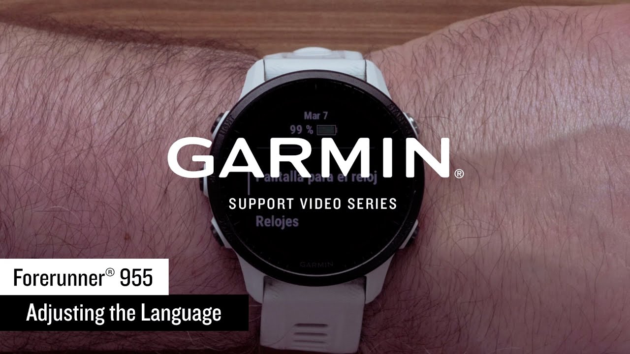 Garmin Support | vívomove® Trend | Adjusting Language Settings