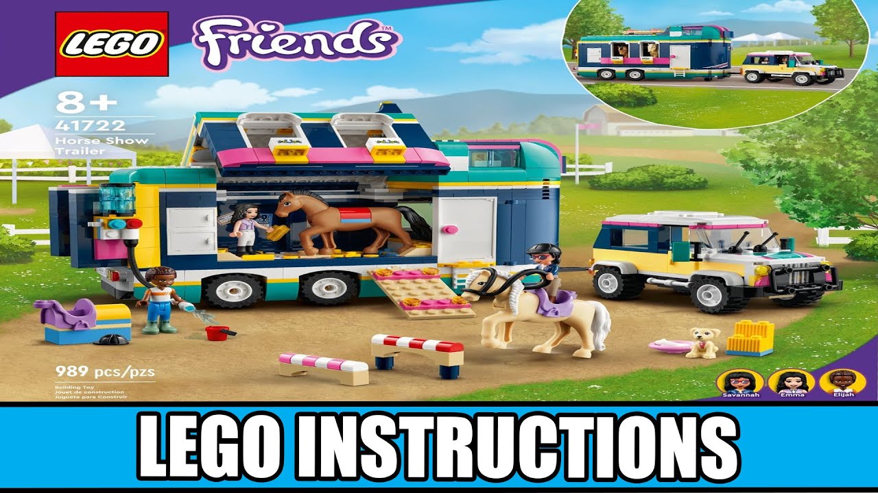 hovedsagelig Site line politi LEGO Instructions | Friends | 41722 | Horse Show Trailer (All Books) -  YouTube