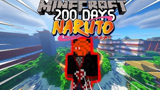 I Survived 200 Days in The NARUTO Minecraft Mod