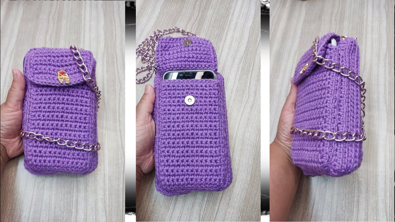 Bolsa carteira de crochê passo a passo   #bolsa   #croche   #semprecirculo