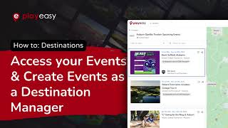 Destinations: How to Create Events as a Destination Manager