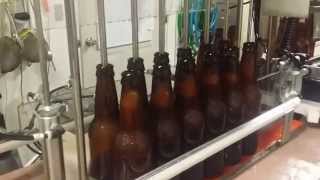 Testing Northeast Microbrew System's new 6 Head Bottling Line