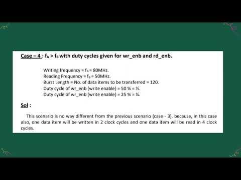 FIFO depth calculation