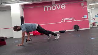plank Db drags