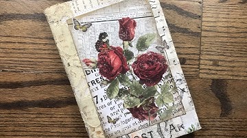 Collaged Ephemera Holder Process Video Part 1 The Cover - DT Project for Happiness in Crafting