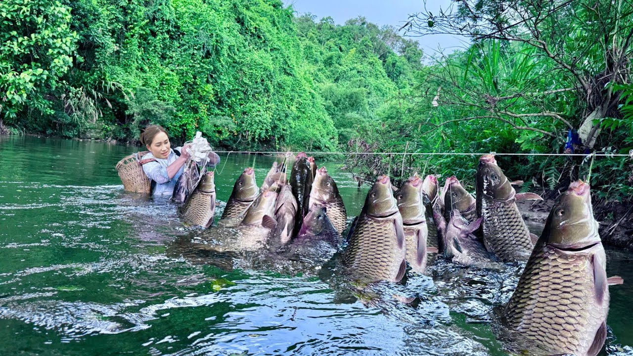 Traditional Fishing Techniques of a Nomadic Family | Nomadic Life in Southeast Asia