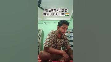 My AFCAT Result Reaction 🔥 | Cleared ✅  #afcat #afcatresult #afcat2025 #indianairforce #army #result
