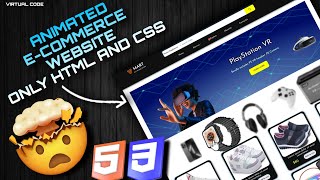 Build Responsive E-Commerce Website Using HTML & CSS🔥 | #3 Mini Project