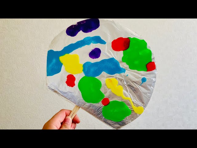 カラフルうちわの作り方NEW!