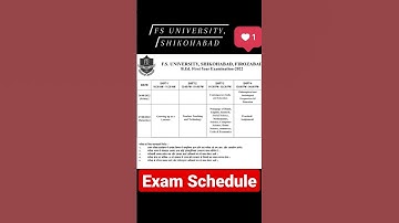 FS UNIVERSITY SHIKOHABAD | B.Ed First Year Examination 2023 #shorts #shikohabad #fsunivesrsity #exam