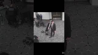 officers almost Shot by fellow Officer, when Cole Alken Ran passed security