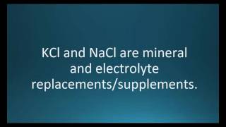 How to pronounce KCl and NaCl (Slo-Salt) (Memorizing Pharmacology Video Flashcard)