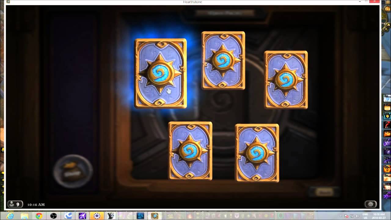 How to tell the rarity of a card in Hearthstone before flipping it