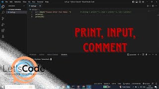 Python #1 - Print, Input, Comments