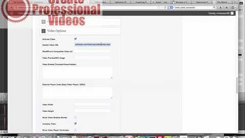 Create video page + delay button