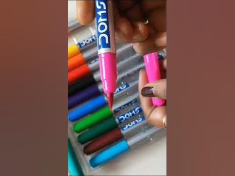 Doms Brush pens 14 shades, Unboxing + review