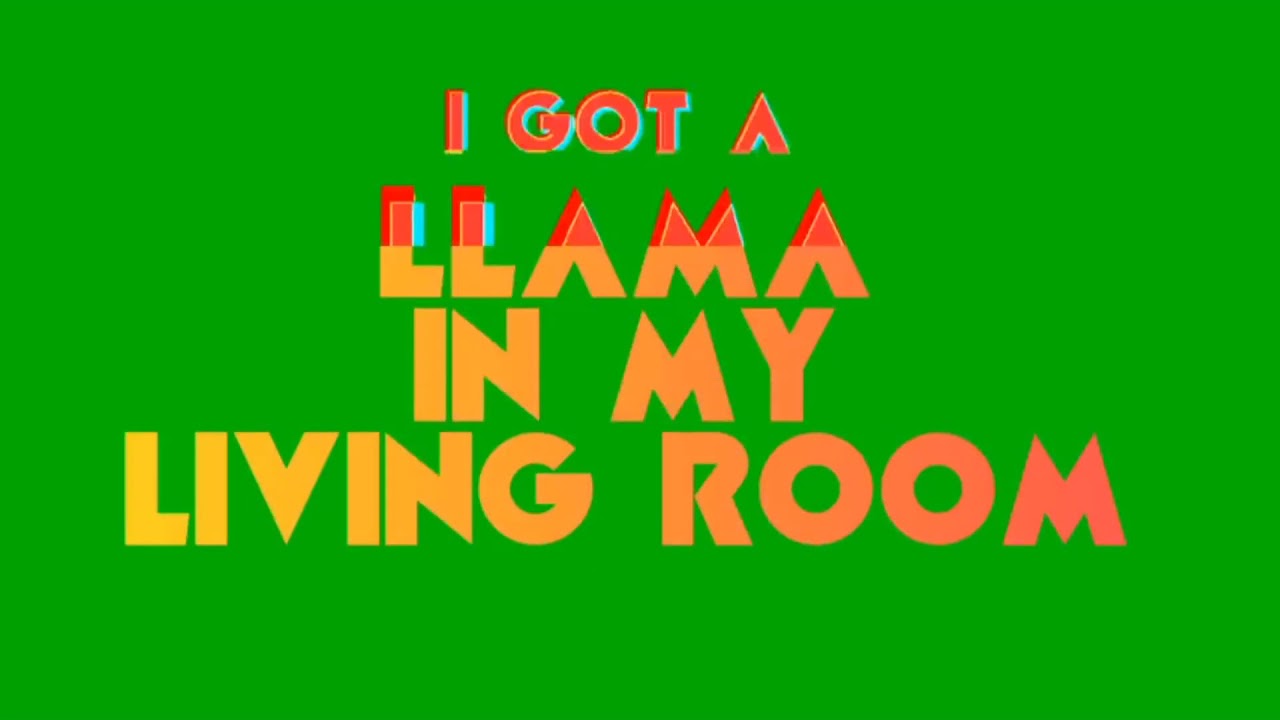 Llama In My Living Room YouTube