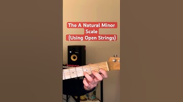 The A Natural Minor Scale (Using Open Strings) #guitar #music #guitarlesson #guitarist #scale