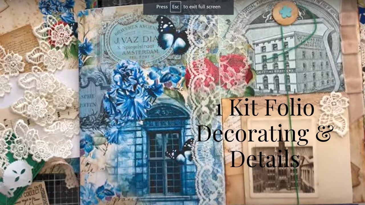 Holiday Folio - Adding Vintage Ephemera