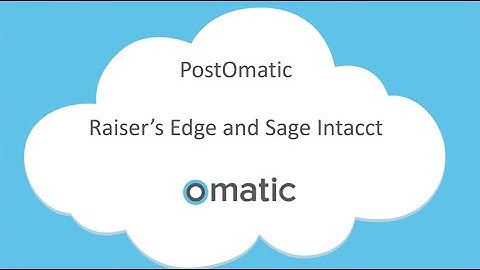 PostOmatic for Sage Intacct